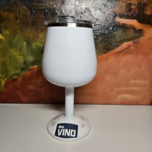 Orca Vino 15 oz Insulated Stainless Steel Wine Glass/Tumbler White NEW